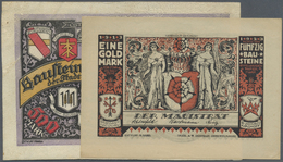 04101 Deutschland - Notgeld Besonderer Art: Osterwieck, Stadt, 2 X 20 Mark, 3 X 50 Mark, 2 X 100 Mark, Alle 1.5.1922, 50 - Other & Unclassified