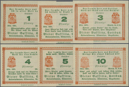 04142 Deutschland - Notgeld - Berlin Und Brandenburg: Cottbus, Victor Bassitta, 1, 2, 3, 4, 5, 10 Pf., 1921, 1 Und 5 Pf. - [11] Emissioni Locali