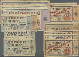 04145 Deutschland - Notgeld - Berlin Und Brandenburg: Nauen, Sparkasse Des Kreises Osthavelland, 100 (6), 1000, 5000 Mar - [11] Local Banknote Issues