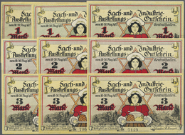 04150 Deutschland - Notgeld - Bremen: Bremen, Fach- Und Industrie- Ausstellung Für Das Gastwirtsgewerbe, Je 3 X 1, 2, 3 - [11] Local Banknote Issues