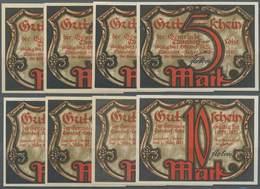 04162 Deutschland - Notgeld - Hamburg: Tonndorf-Lohe, Gemeinde, Je 4 X 5 Und 10 Mark, 1.3 - 1.10.1921, Erh. I, Total 8 S - [11] Emissioni Locali