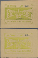 04201 Deutschland - Notgeld - Sachsen-Anhalt: Parey, Lichtspieltheater Bäse Und Gerh. Boll, 2 X 50 Pf., 1.7.1921, Vorder - [11] Emissions Locales