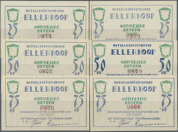 04208 Deutschland - Notgeld - Schleswig-Holstein: Ellerhoop, Gemeinde, Je 2 X 25, 50, 75 Pf., O. D. - 31.12.1921, Uschr. - [11] Local Banknote Issues