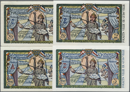 04210 Deutschland - Notgeld - Schleswig-Holstein: Flensburg, A. Pinkert, 2 X 2 Mark, (C Und E), 2 X 5 Mark (A Und D), 14 - [11] Local Banknote Issues
