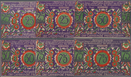 04213 Deutschland - Notgeld - Schleswig-Holstein: Heidgraben, Gemeinde, Je 2 X 25, 50, 75 Pf., O. D. - 31.1.1922, Ohne W - [11] Emissions Locales