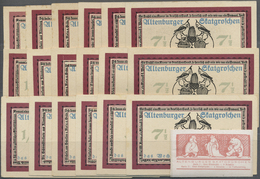 04223 Deutschland - Notgeld - Thüringen: Altenburg, Kalendermann, Je 3 X 1/2, 1, 2, 2 1/2, 5, 7 1/2 Groschen, O. D., Wei - [11] Emissioni Locali