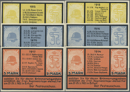 04228 Deutschland - Notgeld - Thüringen: Erfurt, 2. Regimentstag Ehemaliger 71er, 5 X 3, 5 Mark, 27.-29.5.1922, Erh. I, - [11] Emissioni Locali