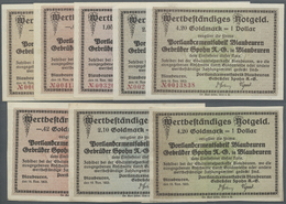 04267 Deutschland - Notgeld - Württemberg: Blaubeuren, Portlandcementfabrik Gebrüder Spohn AG, 0.21, 0.42, 1.05, 2.10, 4 - [11] Emissioni Locali