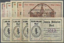 04269 Deutschland - Notgeld - Württemberg: Böckingen, Stadtgemeinde, 1, 5, 10, 20 Mrd. Mark, 25.10.1923, Serie A, Erh. I - [11] Emissions Locales