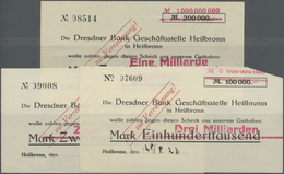 04292 Deutschland - Notgeld - Württemberg: Heilbronn, Dresdner Bank Geschäftsstelle Heilbronn, 1, 2, 3 Mrd. Mark, O. D. - [11] Emissions Locales