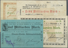 04320 Deutschland - Notgeld - Württemberg: Oberndorf, Mauser-Werke AG, 2 Mio. Mark, 20.8.1923, 5, 10 Mrd. Mark, 26.10.19 - [11] Emissions Locales