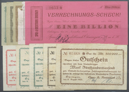 04324 Deutschland - Notgeld - Württemberg: Öhringen, Spar- Und Kreditbank, 100, 200 (2 Rahmen- Und KN-Varianten), 500 (s - [11] Emissions Locales