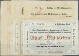 04330 Deutschland - Notgeld - Württemberg: Rottenburg, Fouquet & Frauz AG, 500 Tsd. Mark, 31.8.1923, 24.9.1923; 1 Mio. M - [11] Emissions Locales
