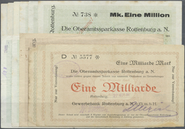 04331 Deutschland - Notgeld - Württemberg: Rottenburg, Gewerbebank, 100 Tsd. Mark, 7.8. (2), 17.8.1923; 1 Mio. Mark, 7.8 - [11] Emissions Locales
