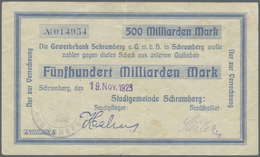 04355 Deutschland - Notgeld - Württemberg: Schramberg, Stadtgemeinde, 500 Mrd. Mark, 19.11.1923 (Datum Gestempelt), Gedr - [11] Emissions Locales
