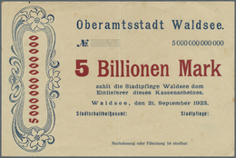 04381 Deutschland - Notgeld - Württemberg: Waldsee, Oberamtsstadt, 5 Billionen Mark, 21.9.1923, Ohne Unterschriften Und - [11] Emissions Locales