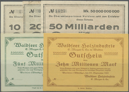 04383 Deutschland - Notgeld - Württemberg: Waldsee, Oberamtssparkasse, 10, 20 (beschnitten), 50 Mrd. Mark, 30.10.1923, E - [11] Emissions Locales