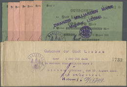 04417 Deutschland - Notgeld - Ehemalige Ostgebiete: Liebau, Schlesien, Stadt, 200 Tsd., 1 Mio. Mark, 10.8.1923, Bürodruc - Autres & Non Classés