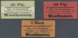 04423 Deutschland - Notgeld - Sonstige: Westhausen, Elsass, Landwirtschaftskasse, 25 Pf., Runder Punkt, Rs. KN, Erh. I-; - [11] Local Banknote Issues