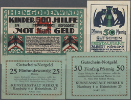 04551 Deutschland - Notgeld - Hamburg: Serienscheine, Zusammenstellung Von 71 Serienscheinen Mit Einigen Mittleren Und G - [11] Local Banknote Issues