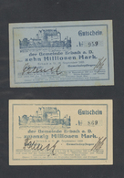 04566 Deutschland - Notgeld - Württemberg: Erbach, Gemeinde, 10 Mio. Bis 1 Billion Mark, 28.9. - 26.11.1923, Herausragen - [11] Emissions Locales