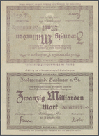 04568 Deutschland - Notgeld - Württemberg: Geislingen, Oberamtsstadt, 25 (2), 50 (4) Pf., Oktober 1918, Druckvarianten, - [11] Emissions Locales