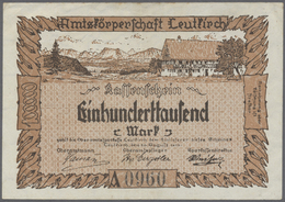 04574 Deutschland - Notgeld - Württemberg: Leutkirch, Amtskörperschaft, 100, 500 Tsd., 1, 5, 10, 100 Mio., 1, 5, 10, 100 - [11] Emissions Locales