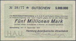 04592 Deutschland - Notgeld - Württemberg: Schramberg, Hamburg-Amerikanische Uhrenfabrik, 50 Tsd. Mark (3), 16.8.1923, D - [11] Emissions Locales