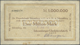 04595 Deutschland - Notgeld - Württemberg: Schramberg, Schramberger Uhrfedernfabrik GmbH, 100 Tsd. Mark, 24.8.1923; 1 Mi - [11] Emissions Locales