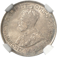 05023 Australien: Georg V. 1910-1936: 3 Pence 1921 M; Km 24, NCS MS-66. - Other & Unclassified