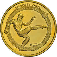 05033 China - Volksrepublik: 1 Yuan 1982 PP, Bronze, Fußball - Weltmeisterschaft Spanien. KM 58, Gekapselt, In Sammelkar - Cina
