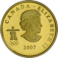 05047 Kanada - Anlagegold: Goldmünze 75 Dollars 2007 Kanada, Vancouver 2010, Royal Canadian Mounted Police, Polierte Pla - Canada