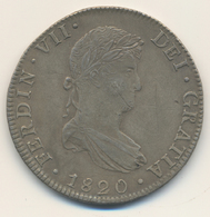 05050 Mexiko: Ferdinand VII. 1808-1821: 8 Reales 1810 (Henkelspur) + 8 Reales 1820, Sehr Schön. - Messico