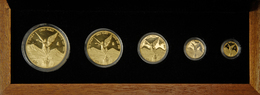 05051 Mexiko - Anlagegold: Liberdad Gold Series 2010-Banco De Mexico, Gold 999; 1 Onza, 1/2 Onza, 1/4 Onza, 1/10 Onza, 1 - Mexique