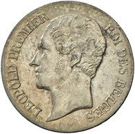 05081 Belgien: Leopold I., 20 Cent 1852, Variante Ohne Punkt Bei L W, Selten ! Sehr Schön / Vorzüglich. - Other & Unclassified