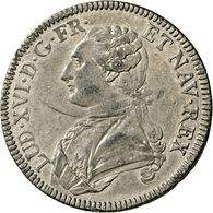 05092 Frankreich: Königreich 1774-1793: Ludwig XVI. 1774 A,1 Ecu Zinnabschlag (Essai ?). Durchmesser 43 Mm; Gewicht 31g. - Altri & Non Classificati