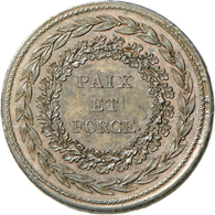 05099 Frankreich: Convention 1792-1795: Bronze Essai Double Couronne By Brezin, Nicht Datiert (An 1), PAIX ET FORCE, Rev - Altri & Non Classificati