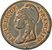 05101 Frankreich: Directoire 1795-1799: 25 Centimes L' An 3, Prägestätte Brüssel (Dep. Dyle), Bronze, Durchmesser 24 Mm, - Autres & Non Classés