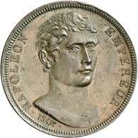 05104 Frankreich: Napoleon I. 1804-1814: Kupfer Essai 100 Francs 1807. Durchmesser 31,8 Mm; Gewicht 12g. Sehr Selten. Ma - Altri & Non Classificati