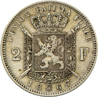 05105 Frankreich: Lot 2 Münzen: Napolen I. 1804-1814: 2 Francs 1810 A, Schön. Belgien: Leopold II., 1865-1909. 2 Francs - Altri & Non Classificati
