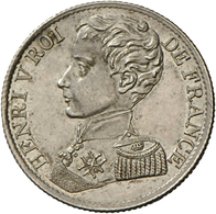 05110 Frankreich: Heinrich V. Graf Von Chambord, Thronprätendent 1820-1883): 1 Franc 1831Module De France, Mit Riffelran - Altri & Non Classificati