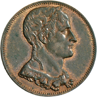 05115 Frankreich: Zweite Republik 1848-1852: Essai De Bronze 10 Centimes 1851, Büste Louis-Napoleon Bonaparte, Bronze. D - Altri & Non Classificati