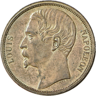 05116 Frankreich: Zweiter Republik (1848-1852): Kupfer Essai 5 Francs Louis Napoleon, Princesse Mathilde 1852. Durchmess - Altri & Non Classificati