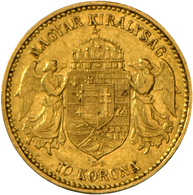 05143 Österreich - Anlagegold: Franz Joseph I. 1848-1916: 10 Korona 1892 K.B. Schön - Sehr Schön. - Oesterreich