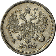 05179 Russland: Alexander II. 1855-1881: 10 Kopeken 1861, St. Petersburg. 1,97 G, Bitkin 195, Sehr Schön-vorzüglich. - Russie