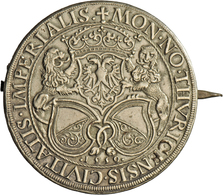 05189 Schweiz: Zürich, Stadt: Taler 1559, Münzmeister Hans Jakob Stampfer, MHZ 2-1123j; Als Brosche Gearbeitet, Sehr Sch - Autres & Non Classés