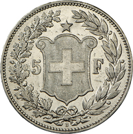 05193 Schweiz: 5 Franken 1894 "Helvetia Kopf", Seltener Jahrgang, Auflage Nur 34.000 Stück,  D.T. 297, Gutes Sehr Schön. - Autres & Non Classés