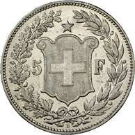 05193 Schweiz: 5 Franken 1894 "Helvetia Kopf", Seltener Jahrgang, Auflage Nur 34.000 Stück,  D.T. 297, Gutes Sehr Schön. - Altri & Non Classificati