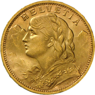 05195 Schweiz - Anlagegold: Lot 3 Stück; 3 X 20 Franken 1927 B, 1930 B, 1935 B, Gold, Vorzüglich. - Altri & Non Classificati