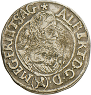 05198 Tschechien: Wallenstein Albrecht 1623-1634: 3 Kreuzer (Groschen) 1631, Jitschin; 1,78 G, Poley 118, Fast Sehr Schö - Repubblica Ceca